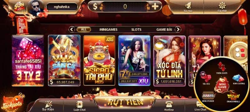 Giới thiệu chung về trang chủ cổng game Sunwin