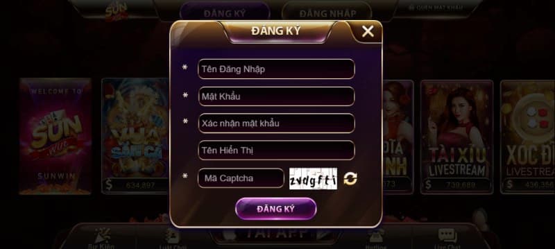 Hướng dẫn cách đăng ký, đăng nhập trang chủ cổng game Sunwin